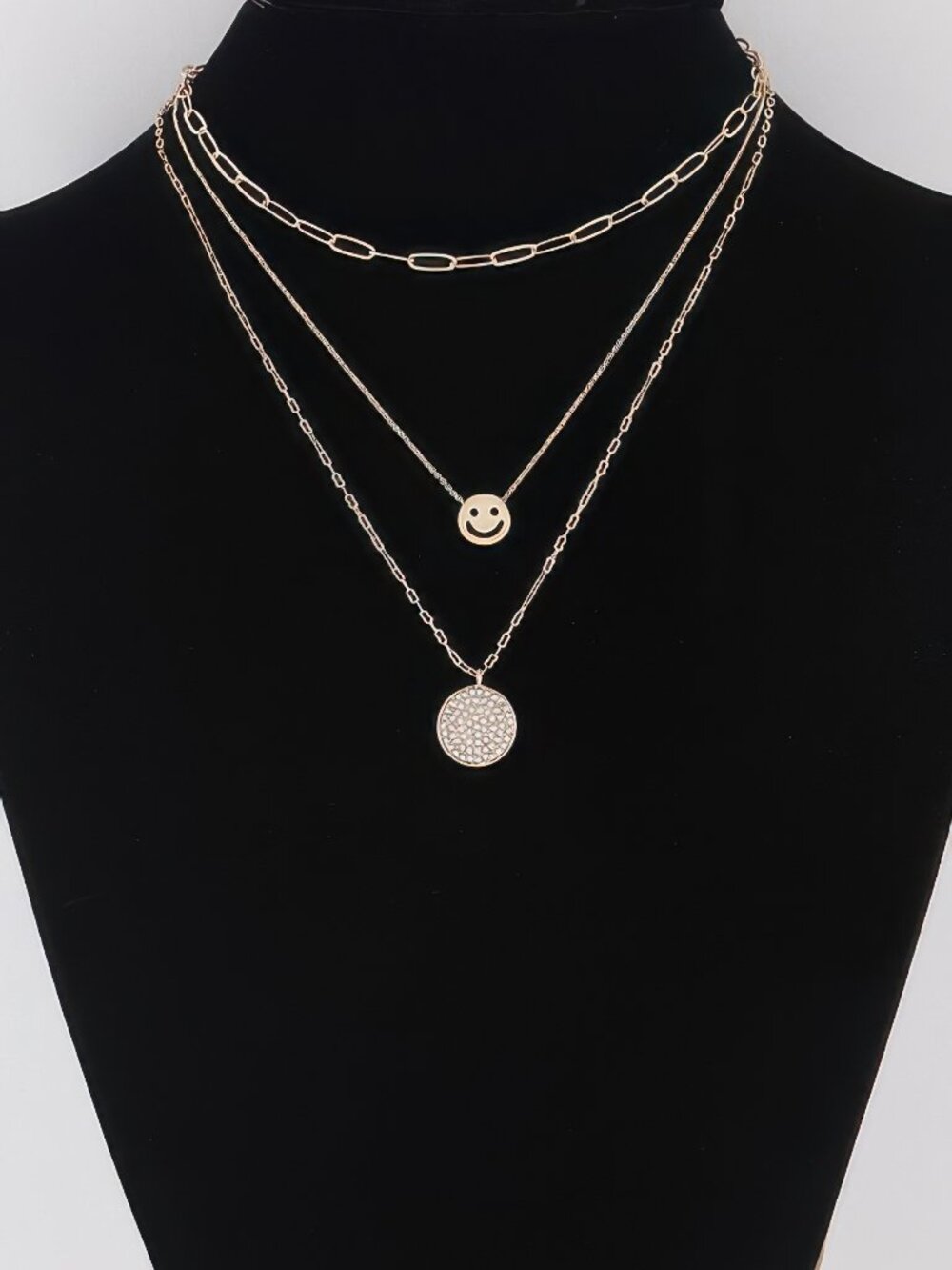 Multi Smiley Face Necklace